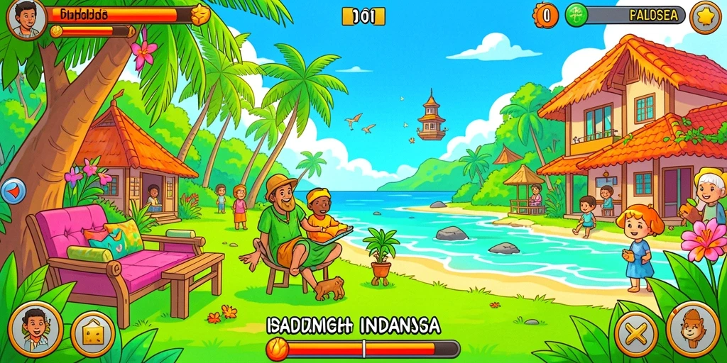 Tangkapan layar permainan slot dengan grafis menawan.