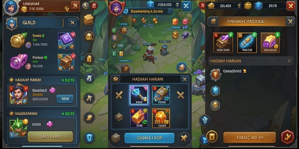 Tampilan menu utama yang menarik dan intuitif.